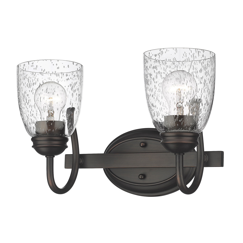 Golden Lighting Parrish 2-light Vanity in Rubbed Bronze